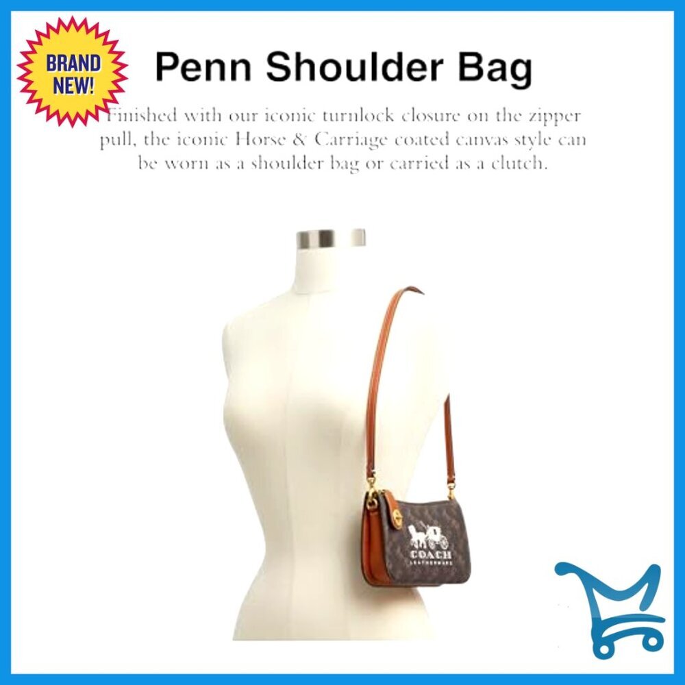 Patent Leather Shoulder Bag with Detachable Strap Turnlock Closure - Picture 2 of 5